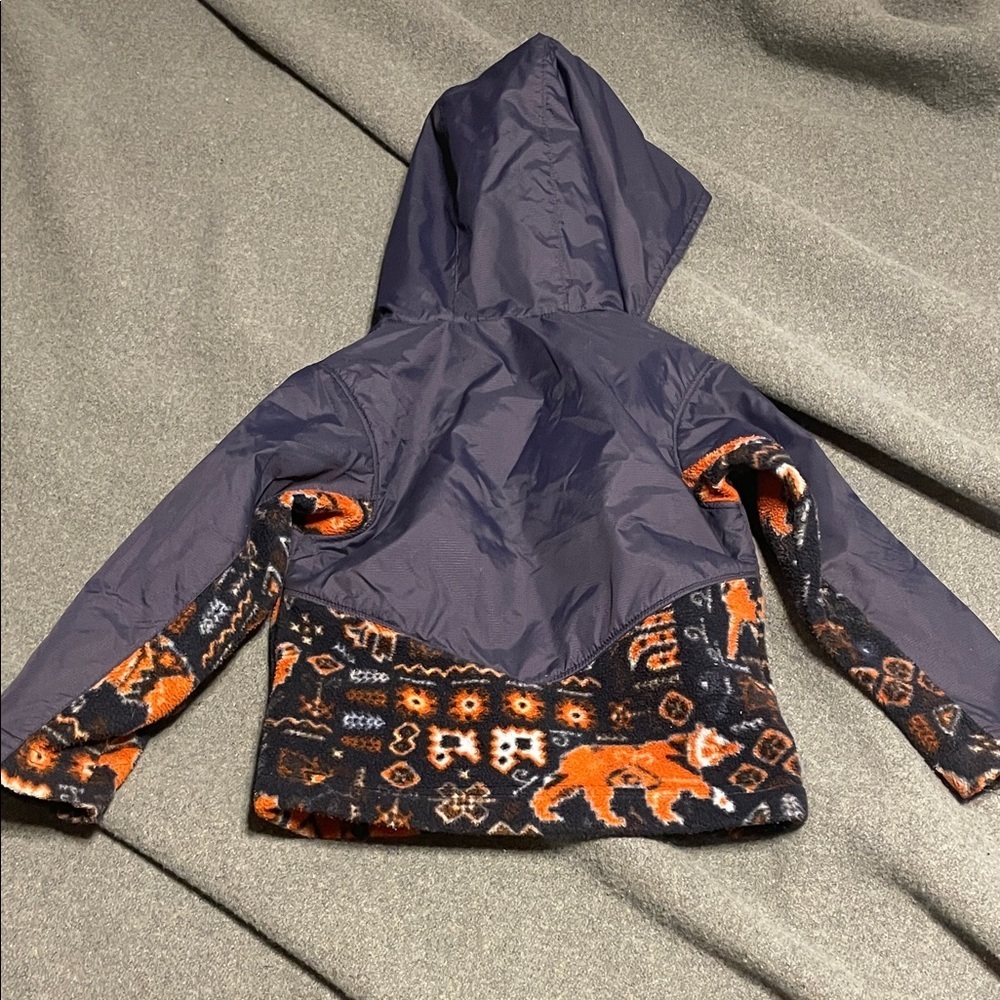 Columbia Kids' Navy and Orange Hooded Jacket - Picture 4 of 6